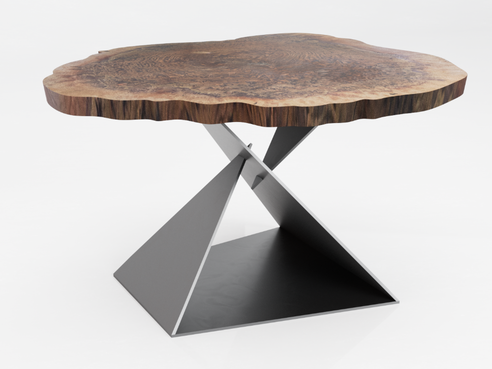 Angled side table render
