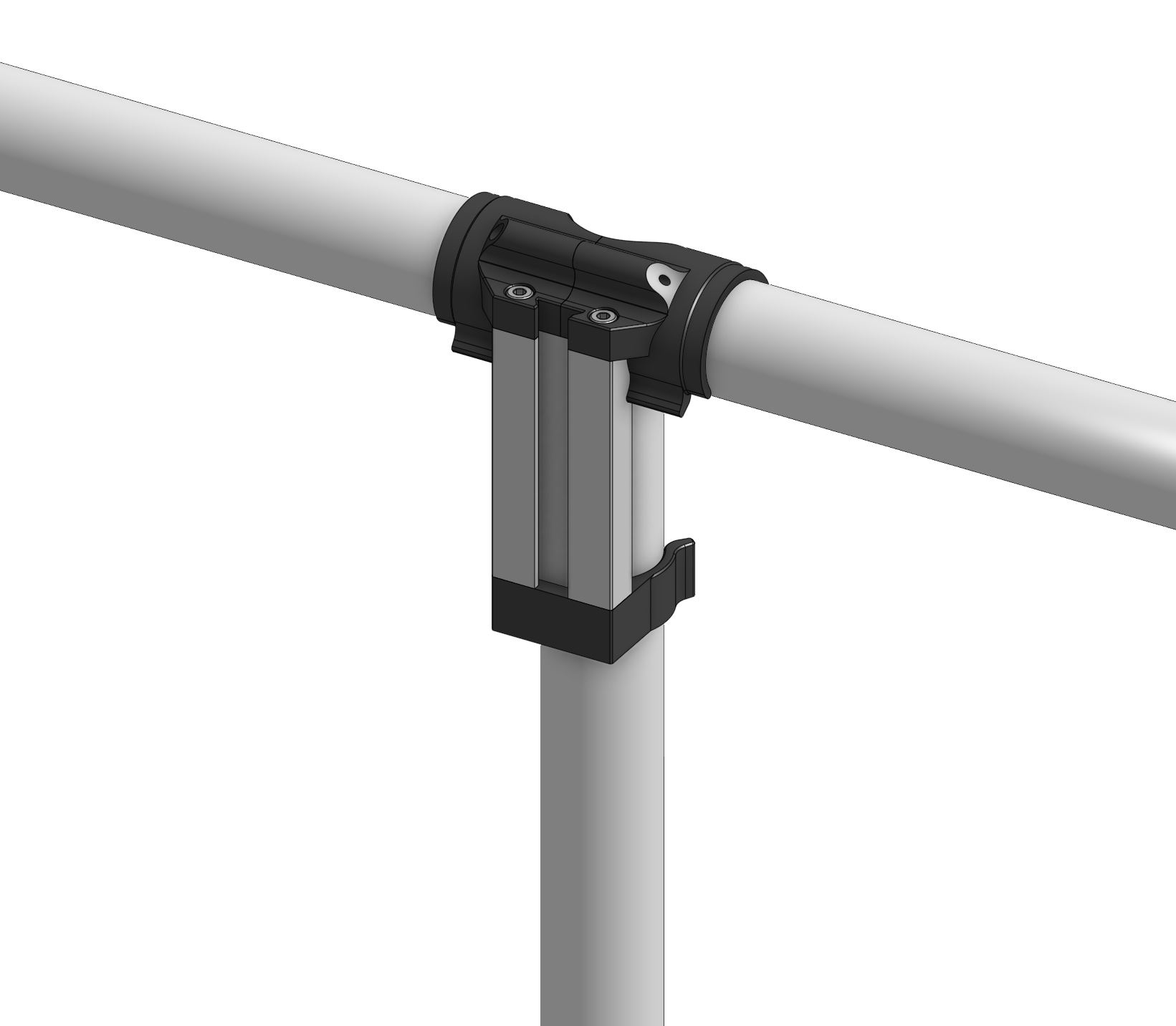 Rail clip assembly with UNRULY branding