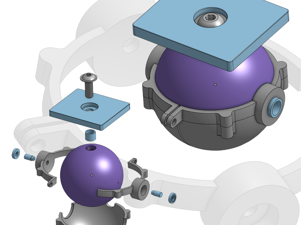 Tripod ball head assembly